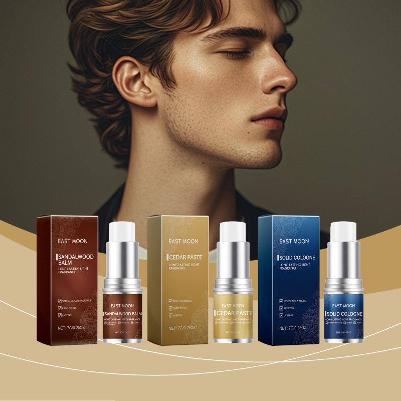 Men'S Grooming Deodorant - Profumo Solido da Uomo al Sandalo,