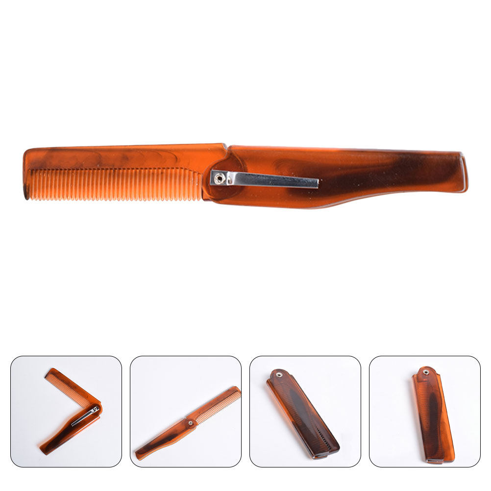 Men'S Grooming And Style - Pettine Pieghevole da Uomo, Pettine Tascabile