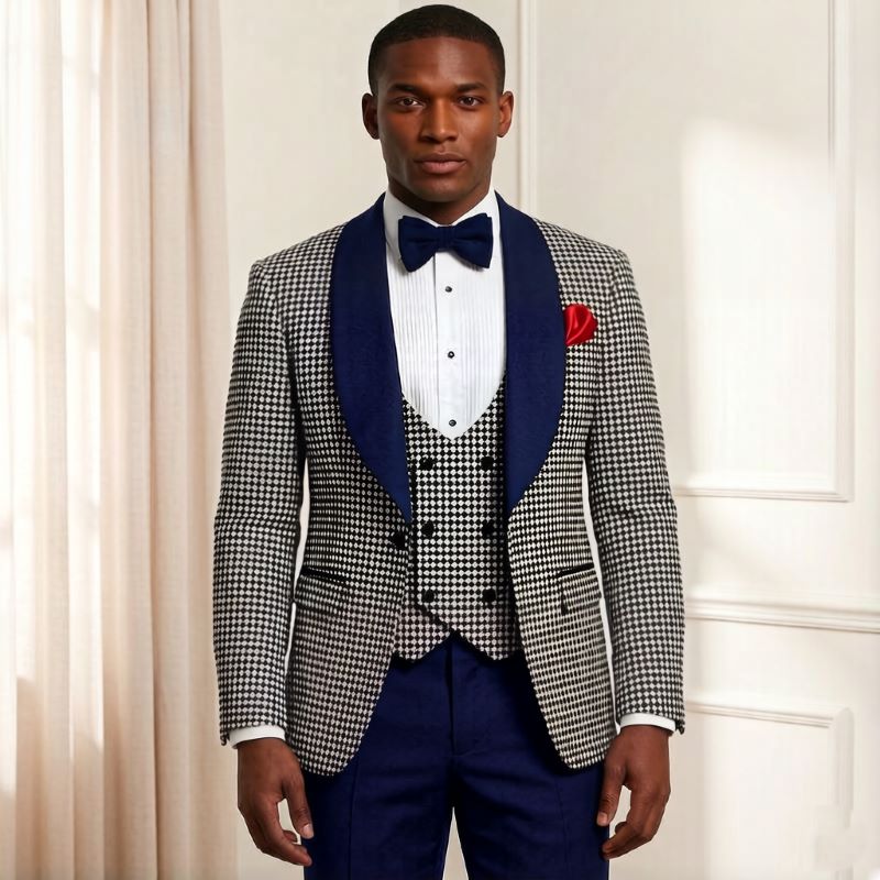 Men'S Grooming Awards - Abiti da uomo slim fit fantasia