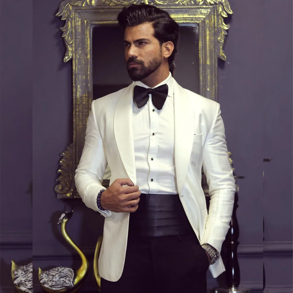 Men'S Grooming And Style - Giacca bianca stile classico inglese pantaloni