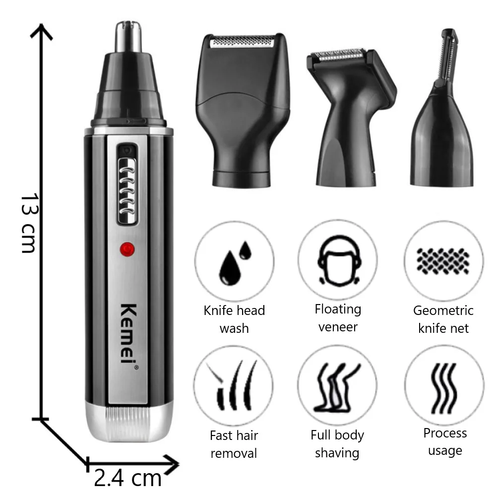 Kemei 4 in 1 trimmer per uomo  - Grooming Men'S Eyebrows recensione e prezzo