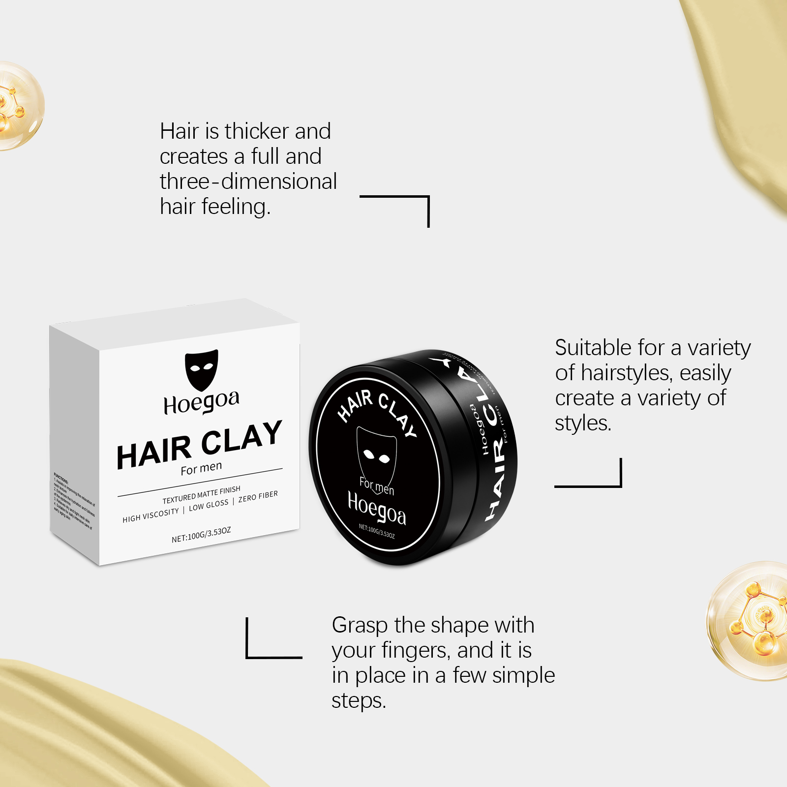 Argilla per capelli da uomo 10 - Pomade Hair Clay recensione e prezzo
